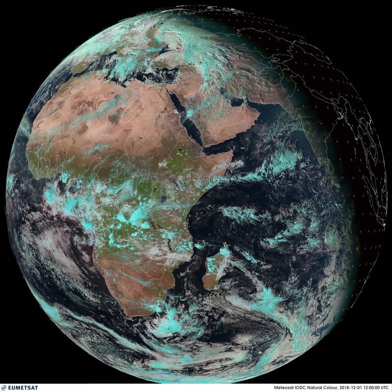 Earth today from EUMETSAT